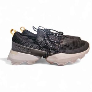 Sorel Women's Shoes KINETIC IMPACT LACE Sneakers 1986491010 BLACK Comfort Sz 8